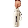 Taza Aislada de Gran Capacidad para Hombres, Modelo Nuevo 2025 para Estudiantes de Secundaria y Preparatoria, Botella Deportiva para Exteriores con Popote