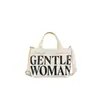 Bolso de Lona con Letra Gm Transfronteriza para Mujer 2026 Nuevo Casual de Nicho Bolso de Mano Gran Capacidad de un Solo Hombro Cruzado