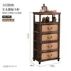 Aparador de Madeira Maciça Vintage Armazenamento Estilo Country Americano Sala de Estar Armário Antigo Pousada Armário de Jantar Balde Decorativo Criativo Armário