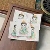 Regong Tibete Nepal Thangka Puro Pintado à Mão Bebê Buda Guanyin Formato de Cabaça [Centro do Cartão]