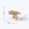 Fóssil de Dinossauro Tiranossauro Rex em Miniatura em um Terrário: Decoração Criativa DIY, Enfeite de Pendurar e Pequena Estatueta de Mesa