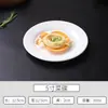 Plato de Cerámica para el Hogar Plato Blanco Bol para Frutas Plato para Platos Fríos Plato para Snacks Plato Creativo Vajilla Plato Pequeño