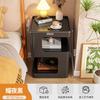 Mesita de noche blanca, creativa, para apartamento pequeño, estantería alternativa, moderna, sencilla, para sala de estar, sofá, dormitorio, mesita de noche