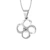 Colar Trevo de Quatro Folhas para Mulheres Cravejado com Zircônia Estilo Coreano Simples Temperamento Corrente Clavicular para Mulheres Joia Versátil Presente