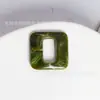 32x 32mm Halo cuadrado hueco resina acrílico DIY colgante hecho a mano pendientes material para equipaje accesorios de bolsa