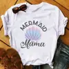 2023 Comércio Exterior Série Dia das Mães MAMA letra T-shirt de manga curta estampada moda top Gola redonda