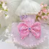 Ropa para Perros Rita Ropa para Perros Vestido Lazo Grande Falda Tutú Alta Elasticidad Rosa Primavera y Verano Falda de Hada