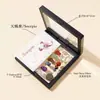 Caixa de Conjunto de Chaveiros de Cristal Natural Transfronteiriço 12 Constelações Pedra de Desmagnetização de Cristal dos 7 Chakras Decoração Pendente para Bolsa DIY