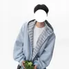 Chaqueta dehoundstooth pesada estilo americano para hombre, sudadera con capucha holgada de ajuste limpio para primavera/otoño para parejas