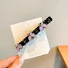 Pinza para el Cabello de Princesa para Niñas con Pinzas Laterales de Doble Capa, Pasador para Flequillo, Accesorio para el Cabello de Pinza de Pato con Flor de Camelia