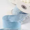 Cinta Floral de un Lado con Borde Imitación Mezclilla, Accesorios Hechos a Mano para Textiles del Hogar, Material para Envolver Flores, Cinta