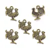 Acessórios para Joias DIY Retrô Pingente de Galo Pulseira de Liga Pingente de Chaveiro Venda Direta da Fábrica D912