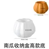 Pote de armazenamento de abóbora ins molde de silicone diy com tampa recipiente para vela aromática de abóbora Halloween armazenamento molde de gesso