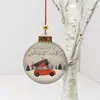 Novos Produtos Transfronteiriços Cor de Natal Impressão em Madeira Pequeno Pingente Decorações de Árvore de Natal Layout de Cena Decoração de Casa