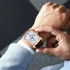 CHENXI Reloj al por mayor Correa casual Reloj de cuarzo Reloj cuadrado Resistente al agua Calendario Reloj para hombre Explosiones de Tiktok