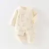 Mameluco para bebé, acolchado de 40 g, para otoño e invierno, 10A antibacteriano, mameluco estilo mariposa para recién nacido, ropa cálida para bebé, traje para gatear