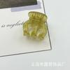 Grampo de cor transparente Mori Girl Jelly pequeno rabo de cavalo alto grampo de abóbora fixo verde mostarda grampo pequeno acessórios de cabelo