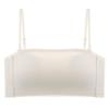 Top tubo liso simples peça única com bojo Costas em U grande sutiã leve confortável sem aro lingerie versátil W2048