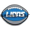 Série de Rugby Transfronteiriça Sapato do Detroit Lions Flor de Sapato Flor de Sapato da Caverna Yama Fivela de Sapato Acessórios de Borracha Macia PVC