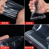 Bolsas autosellables de PE, Bolsas de sellado transparentes grandes, Bolsas de empaque de alimentos engrosadas, Bolsas de sellado con cremallera