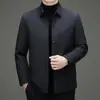 Popular Chaqueta Ligera de Plumas para Hombre Invierno 2025 Otoño e Invierno Nueva Delgada de Negocios Chaqueta de Invierno Ligera para Hombre Solapa