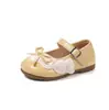 Zapatos de Princesa con Lazo para Niñas 2026 Nuevos de Primavera Zapatos Individuales de Suela Suave para Bebés Niñas, Zapatos Pequeños de Cuero, Zapatos Casuales, Mocasines