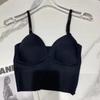 Camisola de Seda de Hielo para Mujer, Moderna y Elegante, Se Puede Usar como Prenda Interior o Exterior, Top Tubo Sexy, Top Corto, Diseño Único sin Espalda Visible y que Muestra el Abdomen
