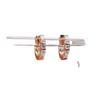 Joyería de Oro Longlong Nuevo 2024 Pendientes de Plata de Ley 925 Oro Rosa Diamante Diamante de Alto Carbono Temperamento Ins para Mujer Pendientes Más Fáciles de Combinar