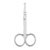 Tijeras de cejas de acero inoxidable de fábrica punta redonda para pestañas postizas tijeras para cejas tijeras para vello de nariz reparación de cejas herramientas de belleza