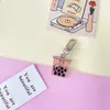 Chaveiro de Urso Coração Girly Japonês e Coreano Celeb da Internet Coelho Desenho Animado Fofo Pingente de Bolsa Pingente de Conjunto de Fones de Ouvido Simples