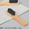 Cepillo de Madera Maciza con Cerdas de Cerdo Duras y Mango de Madera, Cabezal de Cepillo para Zapatos, Madera de Haya, Crema para Zapatos de Cuero de Caballo, Aceite para Zapatos, Gamuza