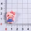 Conjunto de Case de Celular DIY de Resina e Cola de Creme com Tema de Gatinho Cartoon Brilhante, Elástico de Cabelo, Pingente, Adesivo para Garrafa de Água e Adesivo para Presilha de Cabelo