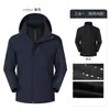 Nueva Norma Nacional Parka de Plumas 3 en 1 para Hombre Cortavientos Impermeable Cálida Chaqueta para Mujer Ropa de Exterior Senderismo Montañismo