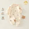 Mono cálido de otoño e invierno para bebé, ropa de Clase A para recién nacidos, traje de gateo de grosor medio para niños y niñas, ropa para bebés y niños de Anyang