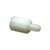 Venta al por mayor de fábrica columna hexagonal roscada interior y exterior de plástico perno de fijación hexagonal de nylon tornillo M4 columna espaciadora de plástico