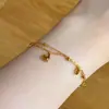 Pulseira Fina com Pingente Dupla Camada Popular do Xiaohongshu com Franjas, Estilo Exquisito e Versátil, Disponível para Dropshipping