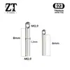 Brinco de Liga de Titânio G23 Barra Universal Furo Lateral Rosca Barra Reta Rosca M0.9 F136 Titânio DIY Piercing Joias Acessórios