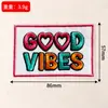 Parches bordados de colores transfronterizos en inglés, parches con citas motivacionales, parches divertidos de bordado de letras para ropa