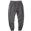 Pantalones de verano para hombre, finos, sencillos, atados al tobillo, holgados, casuales, marca de moda, elásticos, seda helada, secado rápido, pantalones deportivos para hombre