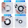 Folha Magnética para CD é Adequada para Capas de Celular com Carregamento Sem Fio para Celular Apple, Patch Adesivo Magnético Super Forte, Anel Magnético de Metal
