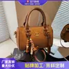 Bolsa Boston Casual com Textura Única 2025 Nova Bolsa Feminina Moda Coreana Bolsa de Ombro Retro Crossbody Bolsa Almofada