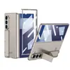 Para Samsung ZFold7 Teléfono de Pantalla Plegable Carcasa Fold7 Plegable Invisible Ultra-delgada Soporte Carcasa Película Integrada Duro