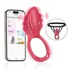 Anillo Popular Transfronterizo Controlado por App para Retrasar la Eyaculación, Anillo Vibratorio Compartido para Parejas, Juguete Sexual Adulto Invisible para Usar