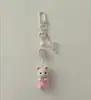 Estilo Coreano Estilo Ins Vestido de Gato con Terciopelo Llavero con Lazo Colgante Lindo Cadena para Teléfono Móvil de Niña Cadena Goo para Mujeres