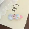 Pinzas Adhesivas Rosa Girly Manzana Lazo Pato Primavera Verano Pasador Dulce Niña Accesorio para el Cabello de Dibujos Animados