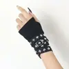 Ventas Directas de Fábrica Guantes Estilo Europeo y Americano Mangas Súper Geniales con Hebilla Metálica para Hombres y Mujeres Cos Dark Punk Protector Solar Mangas para Manos Tendencia Ins