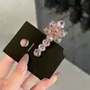 Exquisito Pinza para el Cabello de Flor de Cristal Rosa Versátil para Mujeres 2026 Nuevo Diseño de Nicho Pinza Lateral Pinza para Flequillo