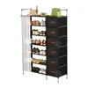 Zapatero multicapa zapatero simple zapatero doméstico simple entrada principal habitación de alquiler dormitorio estante de almacenamiento ahorrador de espacio
