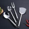 Juego de utensilios de cocina de acero inoxidable, cuchara, colador, pala para freír, pala para freír, cuchara sopera, utensilios de cocina, juego de ocho piezas al por mayor