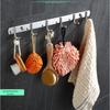 Gancho para roupas em aço inox, gancho para banheiro na cozinha, casa de banho sem perfuração, gancho para roupas na cozinha, gancho sem perfuração, montado na parede
